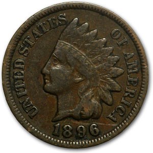 1896 Indian Head Cent Good+ 1896 Indian Head Cent Good+